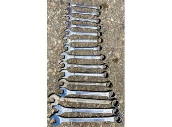 Large Lot Of 15 Wrenches Including Duracraft And Workman's Choice