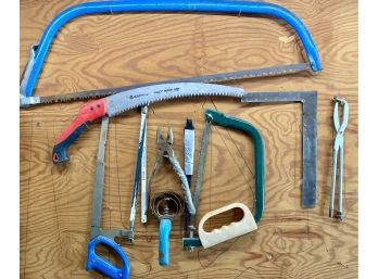 Lot Of Hand Saws And Misc. Tools