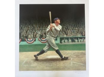 Babe Ruth Litograph Signed & Numbered 46/300