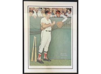 Brooks Robinson Autographed Norman Rockwell Poster