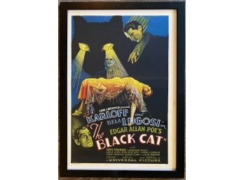 The Black Cat  Reproduction Framed  Movie Poster