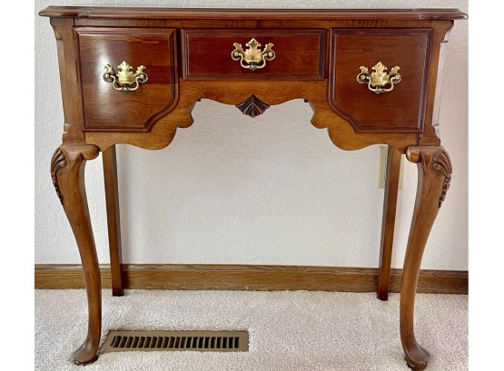 Solid Cherry Queen Ann Console Table