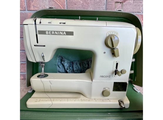 Vintage Bernina Portable Sewing Machine With Attachments
