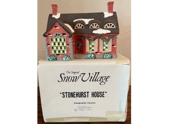'Snow Village' Stonehurst House With Box