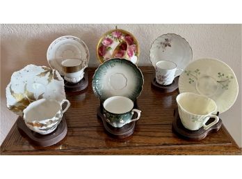 A Collection Of 6 Vintage Demitasse Cups & Saucers
