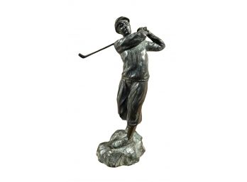 Bronze Golfer Statue By Maitland Smith LTD