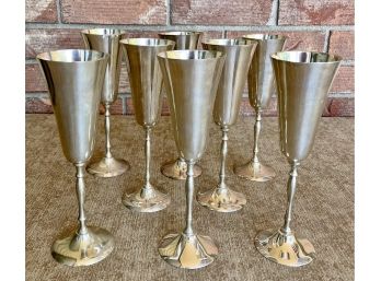 Silver Plated Champagne Flutes