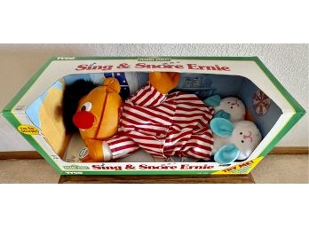 Vintage Tyco 1996 Sing & Snore Ernie In Original Box