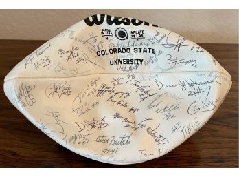 Colorado State University - Wilson NFL Football With Team Signatures