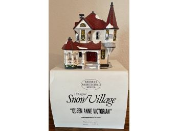 'Snow Village' Queen Ann Victorian House With Box