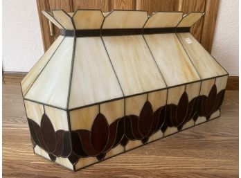 Stained Billiard Light- FOR PARTS OR REPAIRS