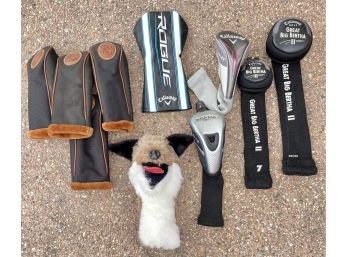 10 Pc Club Head Covers Including 3 Callaway