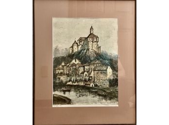 Signed & Numbered Print Of A Castle