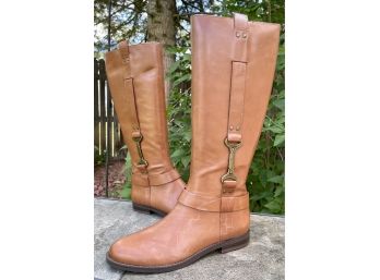 Nine West Nwavonna Leather Riding Boots Women's Size 8.5
