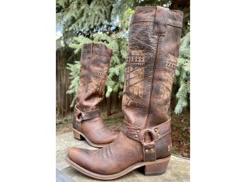Junk Gypsy By Lane She Who Is Brave Western Boots Women's Size 8.5