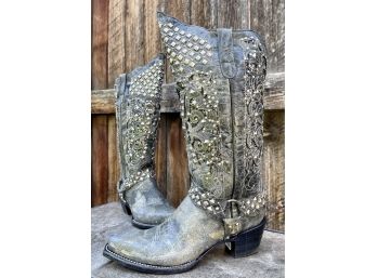 Ferrini Country Rebel Westen Boots Women's Size 8- Used Once!