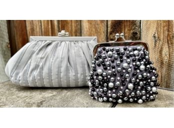 2 Pc. Gray Evening Bags