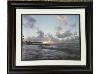 A Nice Photograph Of Kauai At Sunset With Cloud Clover