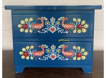 Blue Handpainted  Mini Dresser.