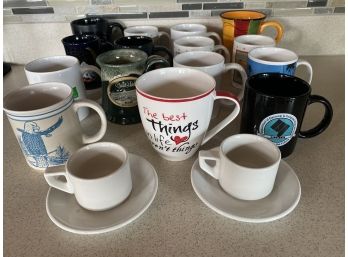 Awesome Grouping Of Miscellaneous Coffee Mugs