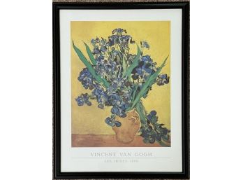 Framed Poster Of Vincent Van Gogh Les Irises 1890