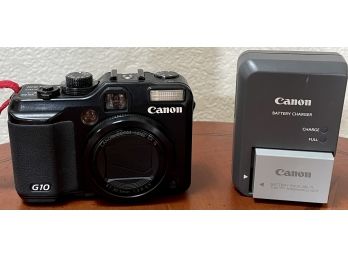 Canon G10 Power Shot Digital Camera With Battery Charger