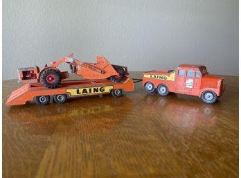 Matchbox King Size Scammell W/Trailer And Motor Scrapper