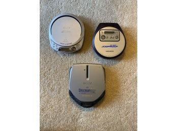 Lot Of 3 Portable CD Players