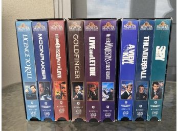 Lot Of 3 James Bond VHS's Gift Boxes