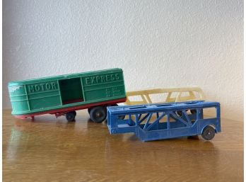 Lot Of 3 Vintage Toy Trailers/Hitches
