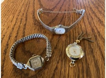 Lot Of 3 Working Watches