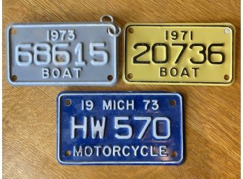 Boat License Plates(3)