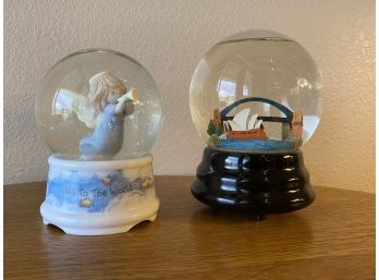 Pair Of Snow Globes