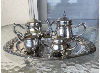 Beautiful Silver Plated Tea Set