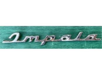 Vintage Chrome Impala Emblem