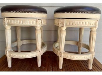Very Nice Counter Height Swivel Stools By Frontgate