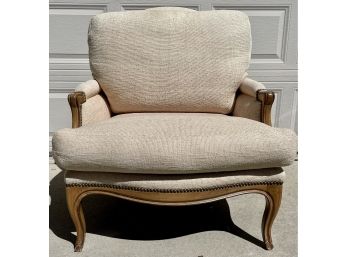 Custom High End French Style Bergere Accent Chair By Kreiss Collection