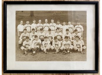 Delightful Framed Photograph Of Princeton Baseball Team