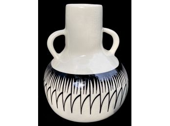 N Lansing Pottery Vase