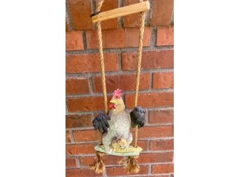 Swinging Chicken Decor