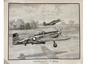 North American P-51 D Mustang Poster Ken Fox