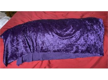Roll Of Purple Velvet Like Fabric