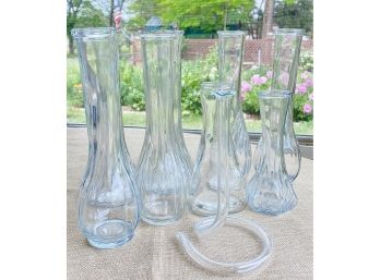 Collection Of Bud Vases And Good Seasons Oil Container