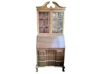 Beautiful Secretary Desk With Glass Front
