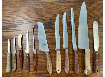 Collection Of Wood Handled Knives
