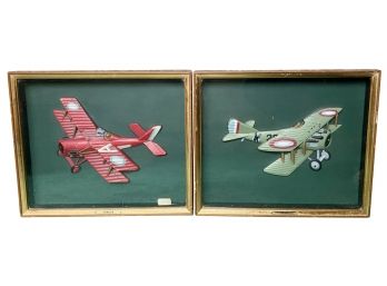 Two 3D Framed Airplanes