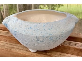 Cute Small Blue Ceramic Pot