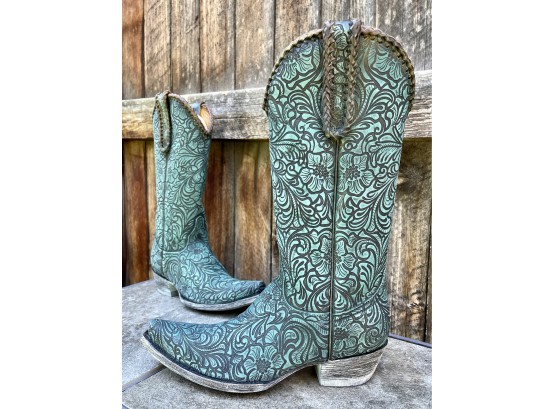 Old Gringo Cassidy Turquoise Western Boots Women's Size 8.5
