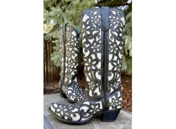 Corral Full Inlay & Studs Tall Boots Women's Size 8
