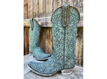 Old Gringo Cassidy Turquoise Western Boots Women's Size 8.5